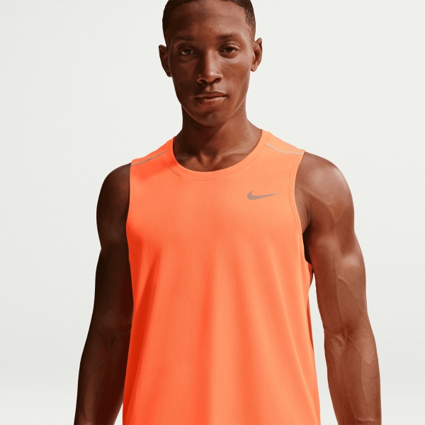 Nike Dri-FIT Miler Canotta - Total Orange/Reflective Silver