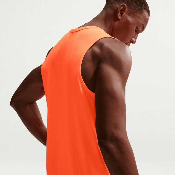 Nike Dri-FIT Miler Canotta - Total Orange/Reflective Silver