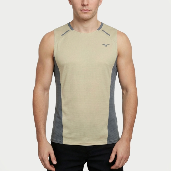 Men's Running Tank Mizuno Active Dryaeroflow Tank  Elm J2GAD00239