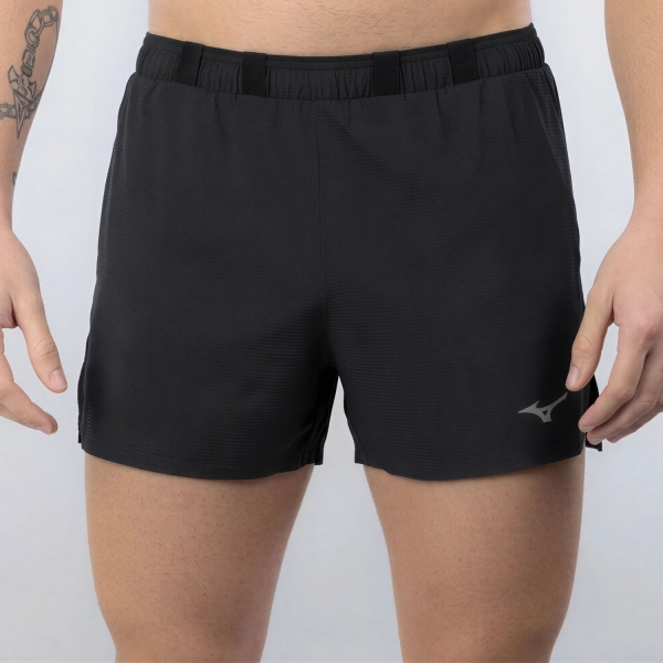 Pantaloncino Running Uomo Mizuno Tech Light 3.5in Pantaloncini  Black J2GBD00209