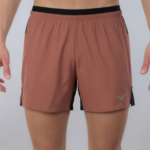Pantaloncino Running Uomo Mizuno Active Alpha 5.5in Pantaloncini  Copper Brown J2GBD00455