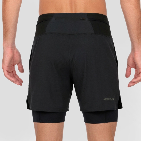 Mizuno Multipocket 2 in 1 8in Shorts - Black