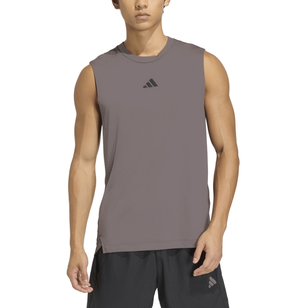 Canotta Training Uomo adidas D4T Power 3 Stripes Canotta  Charcoal KD0375