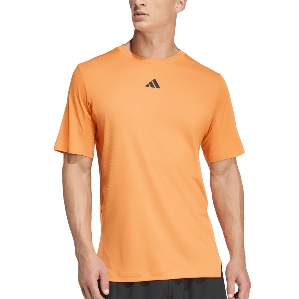 Maglietta Training Uomo adidas D4T Power 3 Stripes Maglietta  Pure Orange KE9939