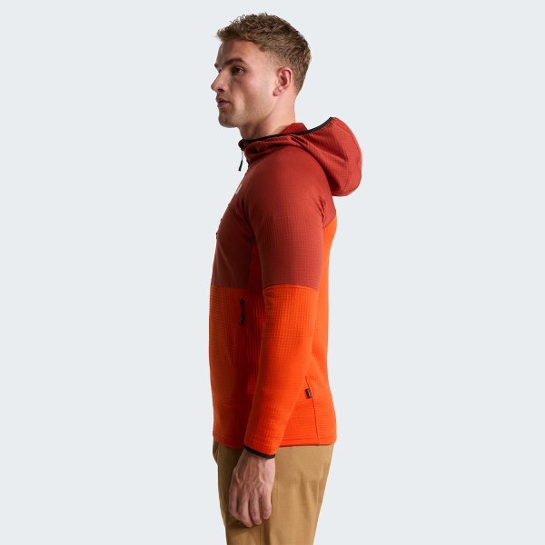 The North Face Polartec Stormgap Giacca - Lava Red/Iron Clay