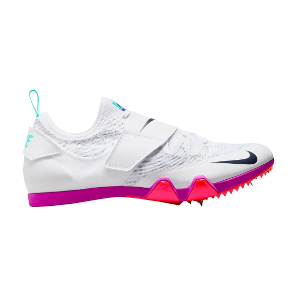 Zapatillas Competición Hombre Nike Pole Vault Elite  White/Obsidian/Teal Tint/Fire Pink FZ9649101