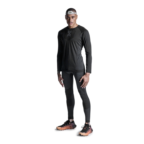 X-Bionic Xceed Run Camisa - X Black/Rhino Grey