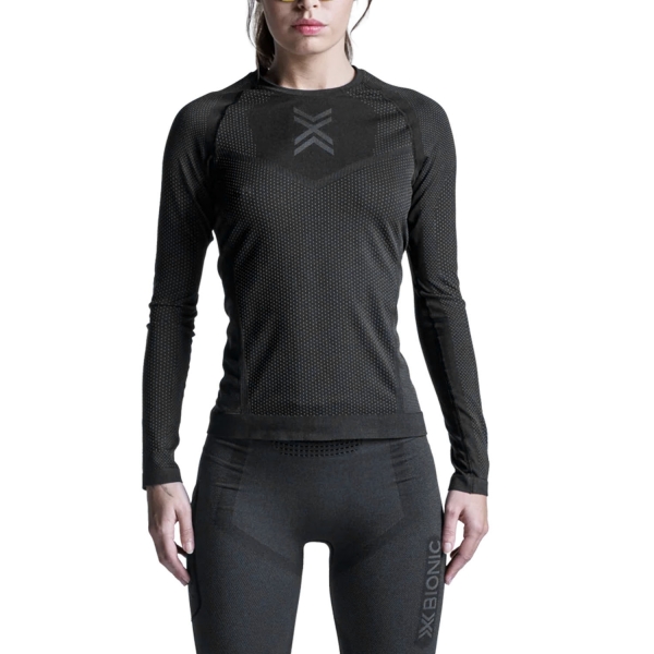 Camisa Running Mujer XBionic Xceed Run Camisa  X Black/Rhino Grey R106W25WB130
