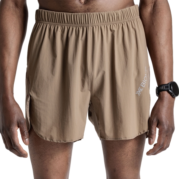 Men's Trail Running Shorts XBionic Corefusion Run Perform 5in Shorts  Dark Sand R5BBS26MM132