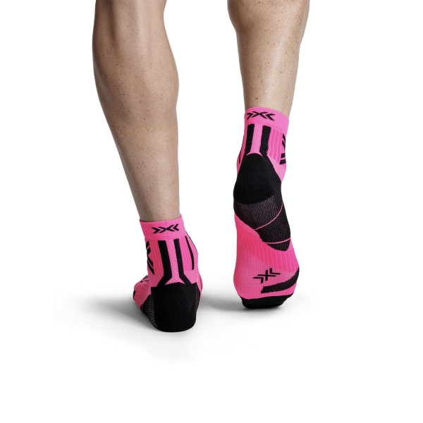 X-Bionic Run Expert Calze - Fluo Pink/X Black