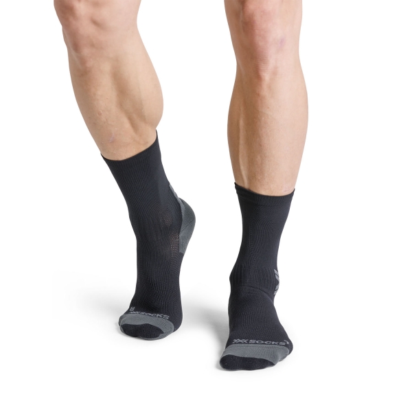 X-Bionic Run Discover Crew Calze - Black/Charcoal