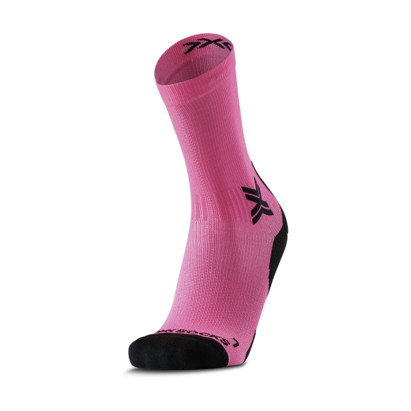 Calze XBionic Run Discover Crew Calze  Fluo Pink/X Black RQDIS24MP140