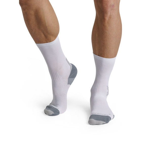 X-Bionic Run Discover Crew Calze - Arctic White/Pearl Grey