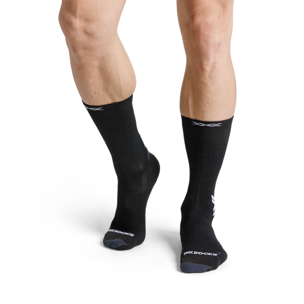 X-Bionic Run Discover Merino Socks - X Black/Light Grey