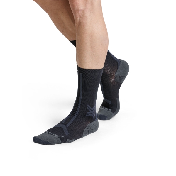 X-Bionic TR Discover Crew Socks - Black/Charcoal