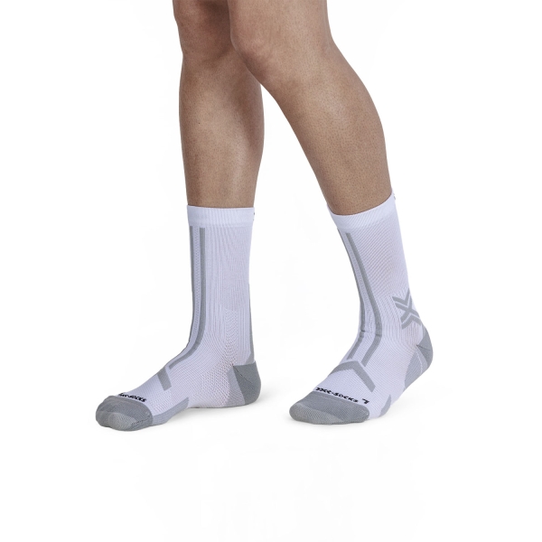 X-Bionic TR Discover Crew Socks - Arctic White/Pearl Grey