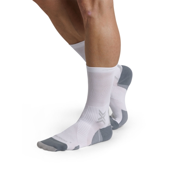 X-Bionic Run Perform Crew Calcetines - Arctic White/Pearl Grey