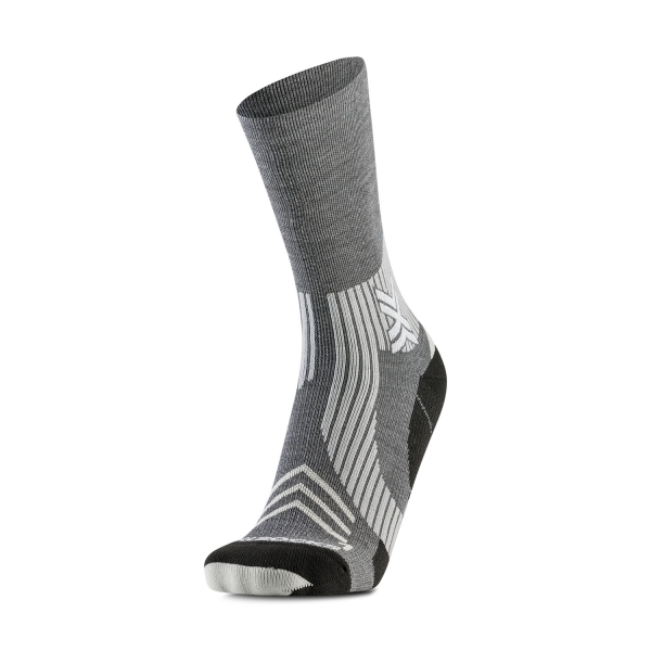 Calcetines XBionic Run Expert Crew Calcetines  Seal Grey/Light Sand RQXSW24UG701