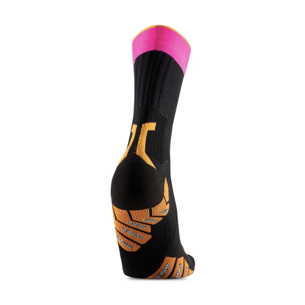 X-Bionic TerraSkin Expert Crew Socks - X Black/Fluo Pink/Blazing Orange