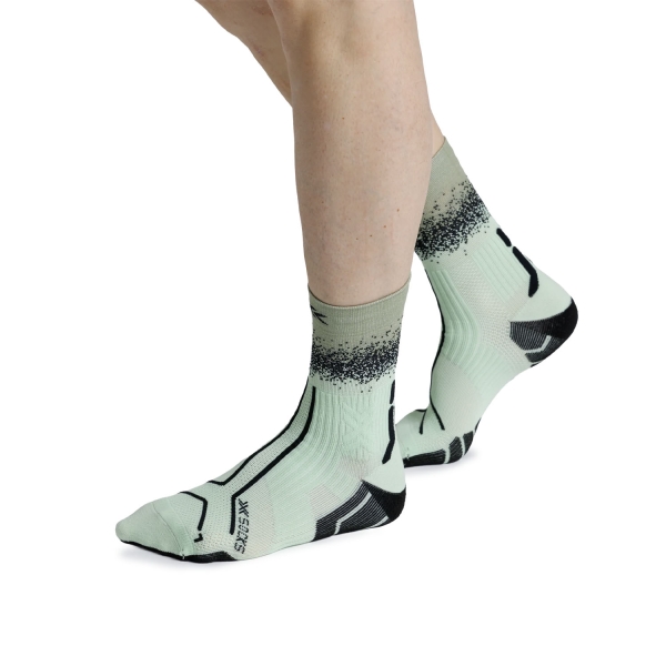 X-Bionic TerraSkin Perform Crew Socks - Digital Lime/X Black