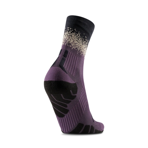 X-Bionic TerraSkin Perform Crew Socks - Deep Purple/X Black/Sand