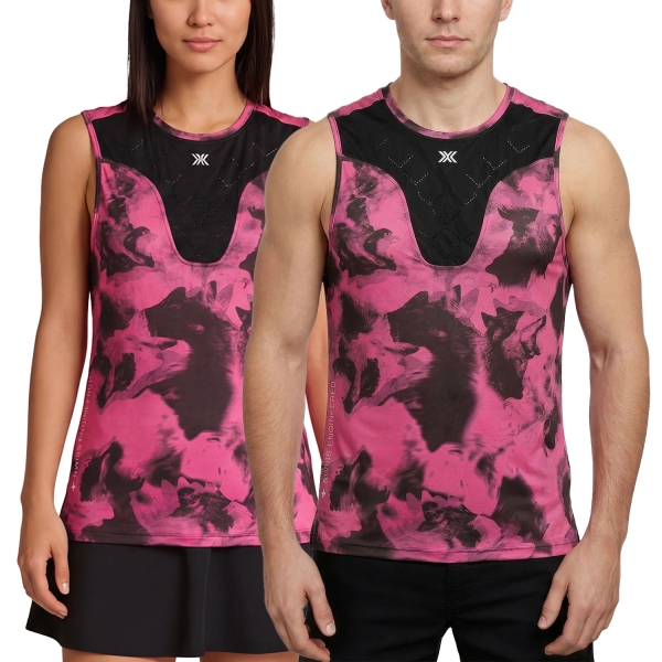 Women's Running Tank XBionic Corefusion Run Tank  Wolfpack/Black/Neo Pink RTPTS25MP121