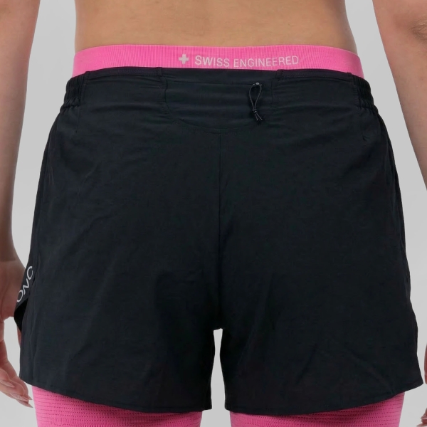 X-Bionic Effektor 2 in 1 5.5in Shorts - X Black/Neo Pink