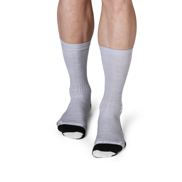 X-Bionic Run Discover Merino Socks - Seal Grey/Light Sand