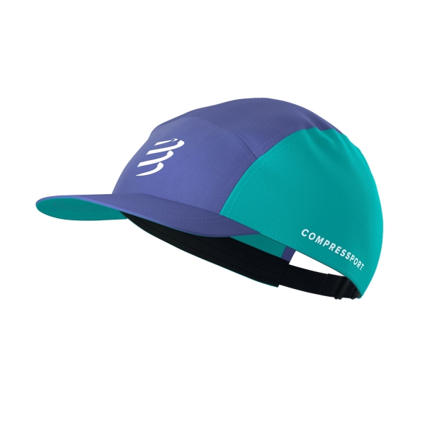 Hats & Visors Compressport 5 Panel Cap  Orient Blue/Pool Blue XHWU10475193