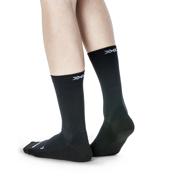 X-Bionic Core Sport Crew Calze - Opal Black/Arctic White