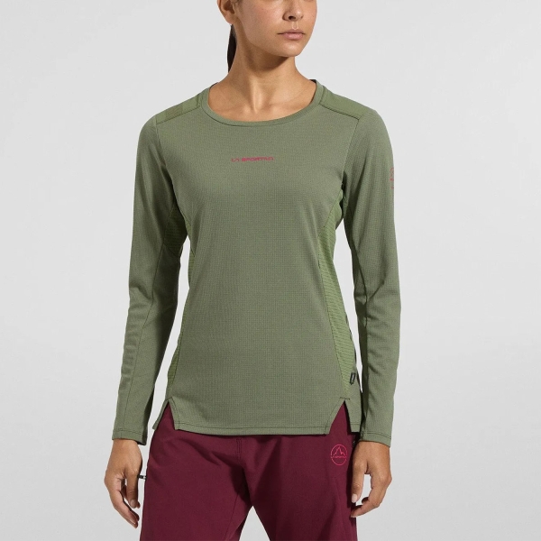 Women's Outdoor Jacket and Shirt La Sportiva Beyond Shirt  Cypress/Azalea ZAHL006E47P19