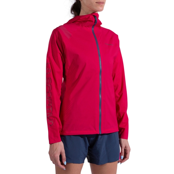 Women's Trail Running Jacket La Sportiva Pocketshell Jacket  Azalea/Night Sky ZARJ020P19B46