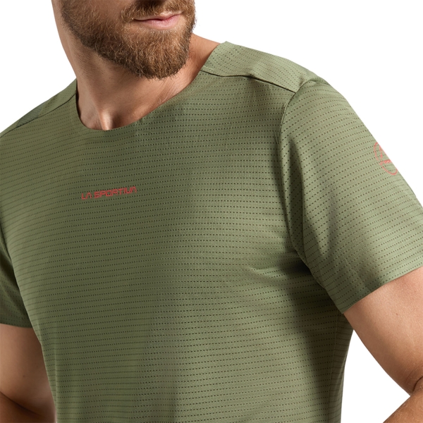 La Sportiva Pure Camiseta - Cypress/Mountain Red