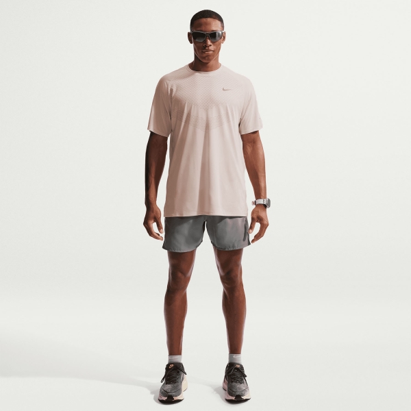 Nike Dri-FIT ADV Stride T-Shirt - Silt Red/Reflective Silver
