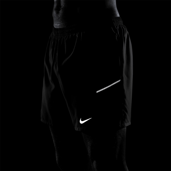 Nike Miler 2 in 1 5in Pantaloncini - Black/Reflective Silver