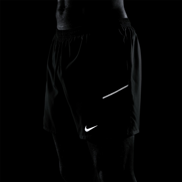 Nike Miler 2 in 1 5in Pantaloncini - Smoke Grey/Reflective Silver