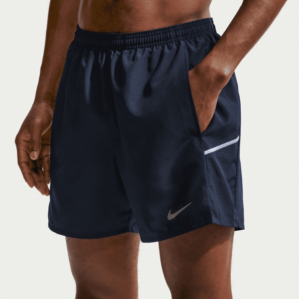 Pantaloncino Running Uomo Nike Miler 2 in 1 5in Pantaloncini  Midnight Navy/Reflective Silver IF2044410