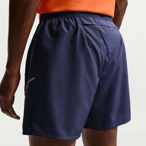Nike Miler 2 in 1 5in Pantaloncini - Midnight Navy/Reflective Silver