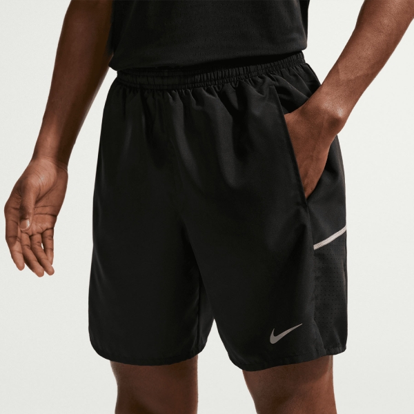 Pantaloncino Running Uomo Nike Miler 2 in 1 7in Pantaloncini  Black/Reflective Silver IF2054010