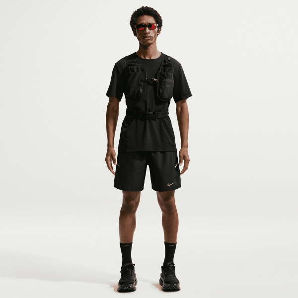 Nike Miler 2 in 1 7in Pantaloncini - Black/Reflective Silver