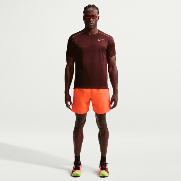 Nike Miler 7in Shorts - Total Orange/Reflective Silver