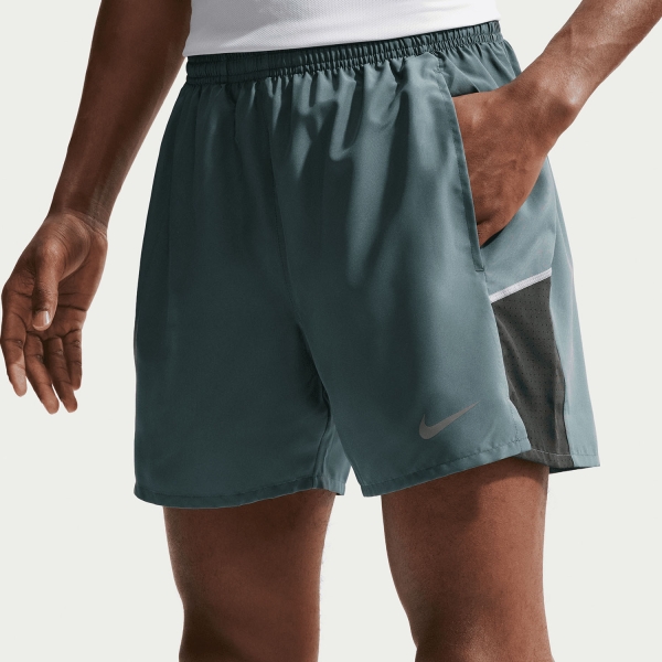 Pantaloncino Running Uomo Nike Miler 2 in 1 5in Pantaloncini  Mineral Slate/Reflective Silver IF2044382