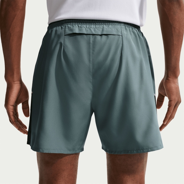 Nike Miler 2 in 1 5in Shorts - Mineral Slate/Reflective Silver