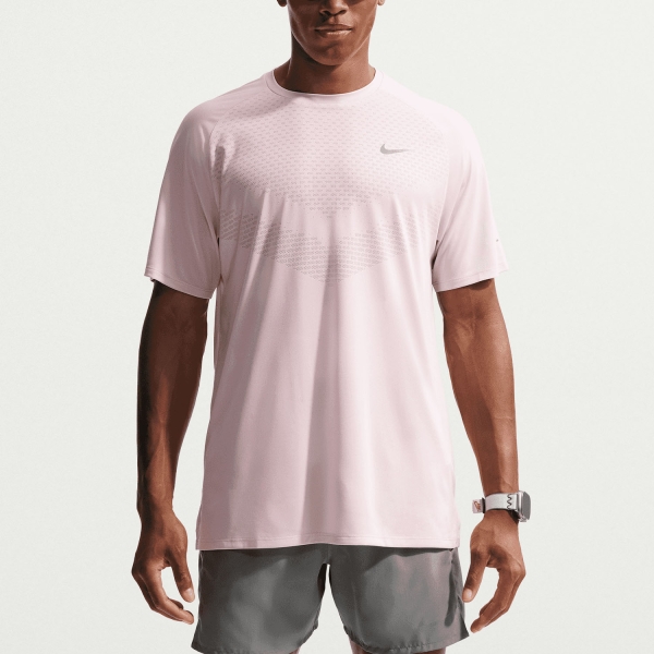 Maglietta Running Uomo Nike DriFIT ADV Stride Maglietta  Silt Red/Reflective Silver HV5203667