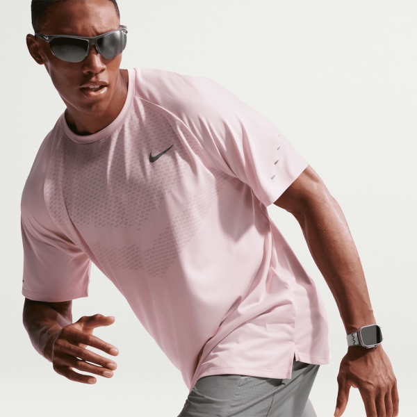 Nike Dri-FIT ADV Stride Maglietta - Silt Red/Reflective Silver