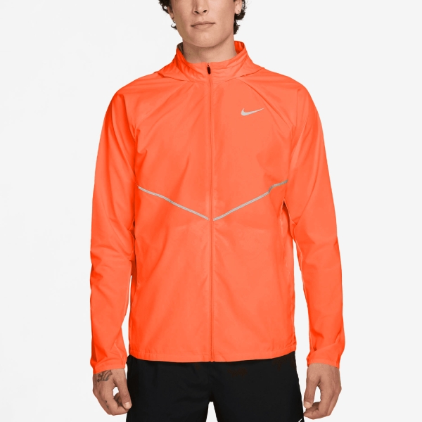 Giacca Running Uomo Nike Repel Miler UV Giacca  Total Orange/Reflective Silver IF2369803