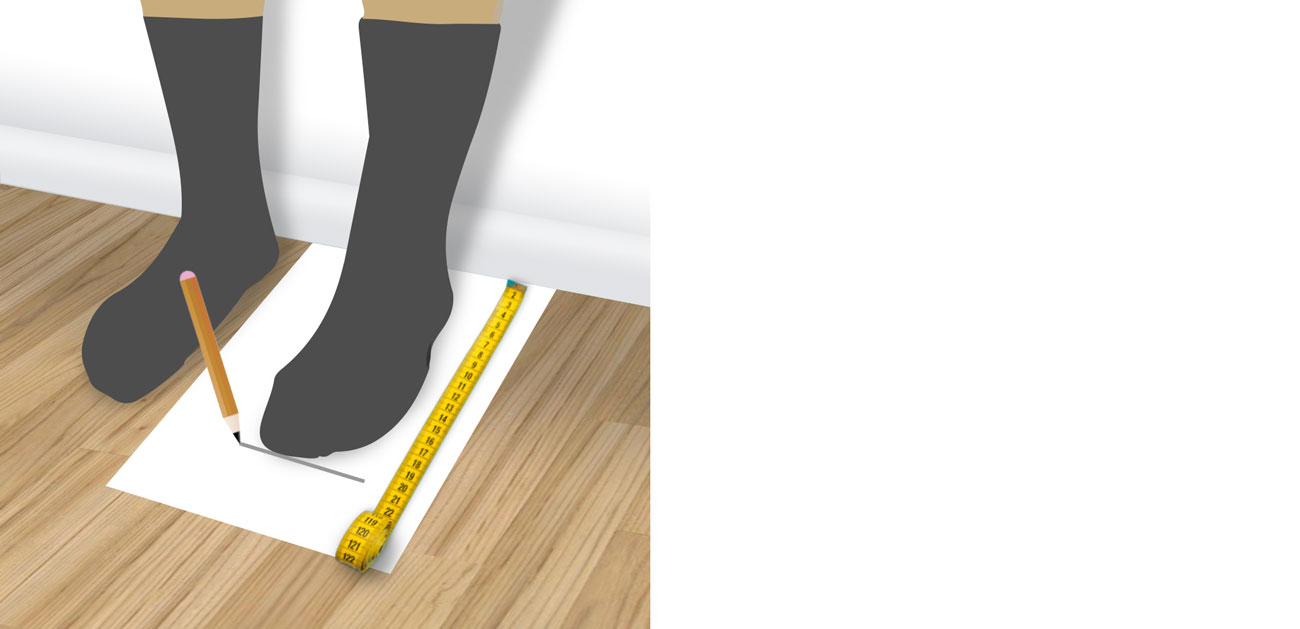 How to measure your foot